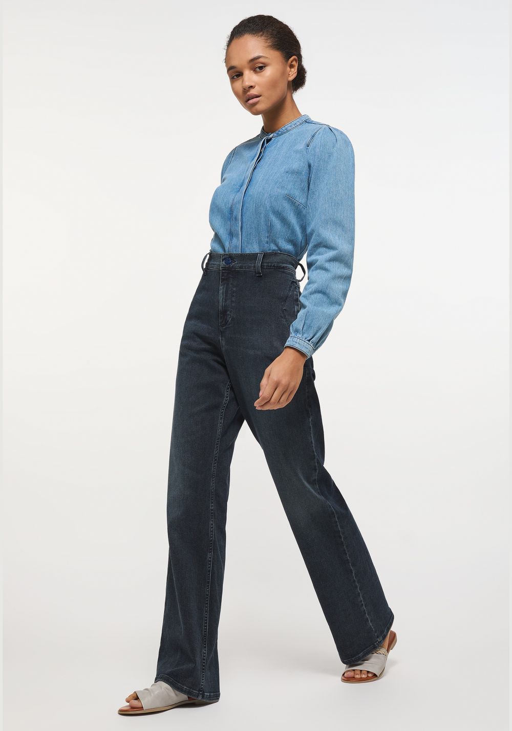 Джинсы High Rise Wide Leg 1013459-5000-882