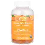 California Gold Nutrition, жевательный витамин C, 250 мг, с витамином A из 100% бета-каротина, 90 вегетарианских жевательных таблеток