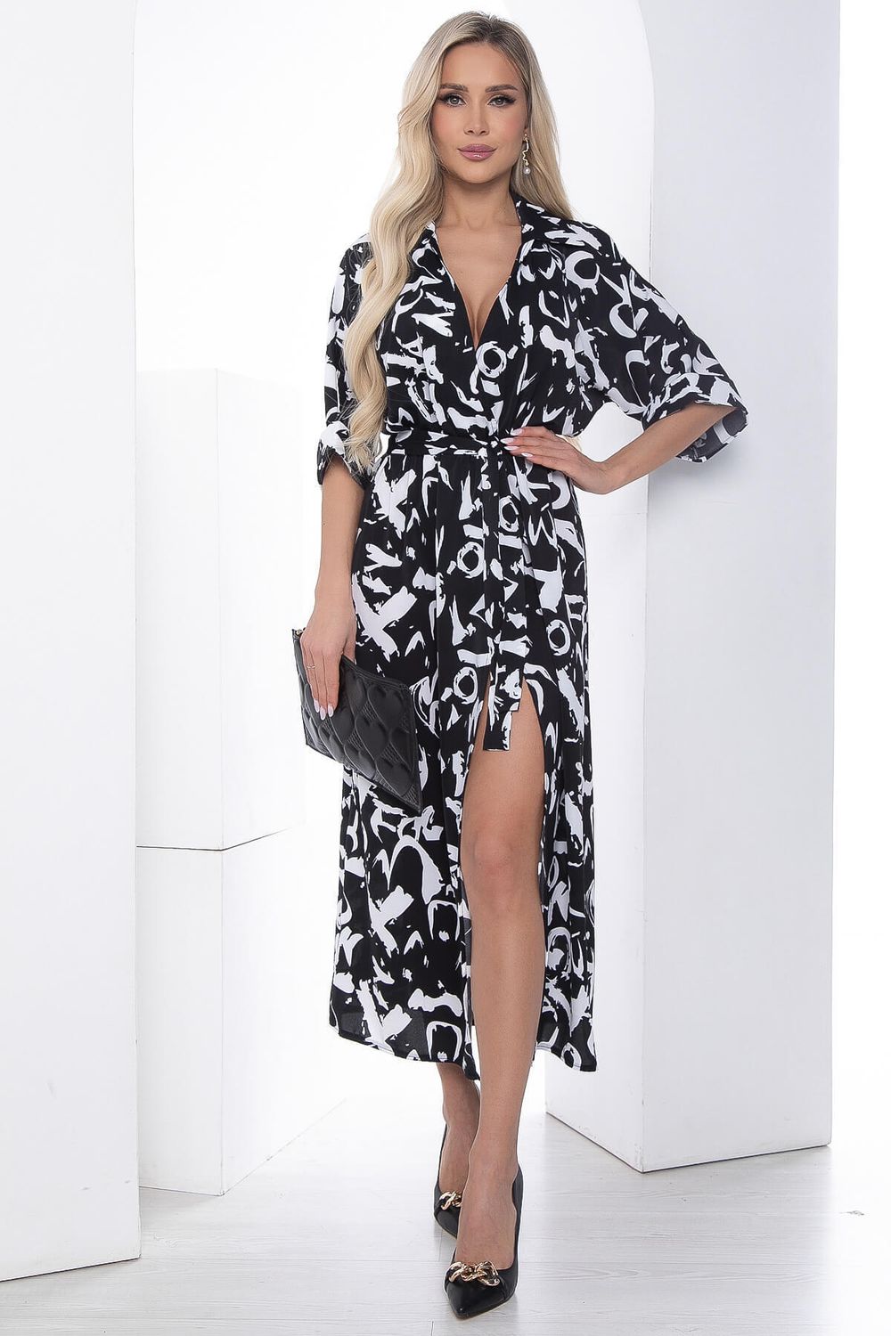 Платье "Алария" (черное) П9081 LT Collection (Акция)