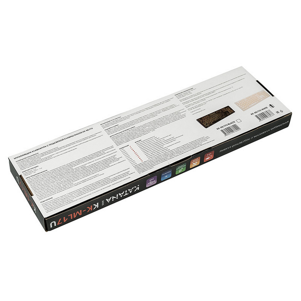 Клавиатура мультимедиа с подсветкой Dialog KK-ML17U