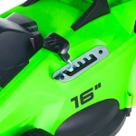 Аккумуляторная газонокосилка Greenworks GD40LM16XK5 40В (1 x 5 Ач, ЗУ) нож 41 см, 2517907UG