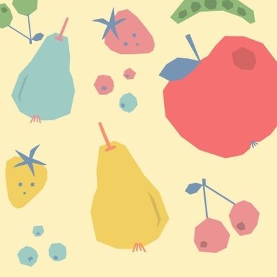 Фрукты на жёлтом