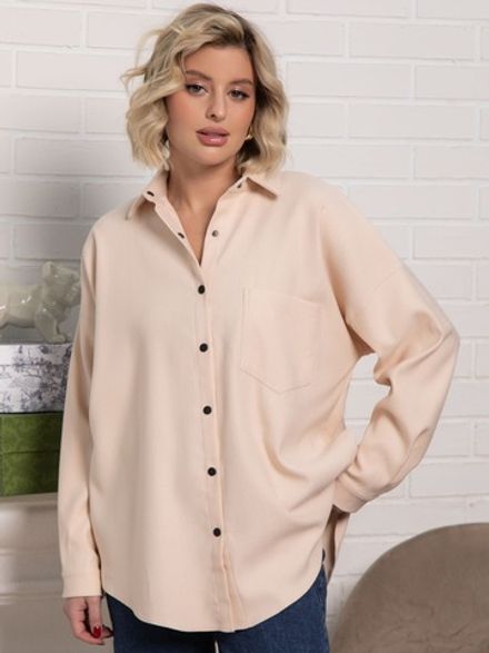 Рубашка Загадочная девушка (бежевая) Б15169-4М LT Collection