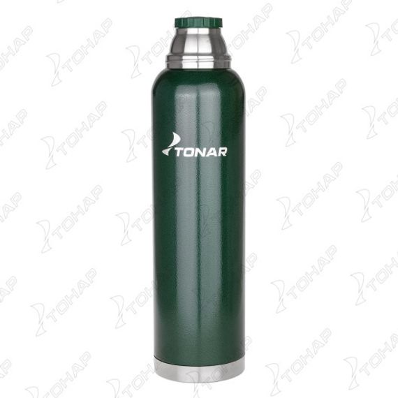 Термос (HS.TM-059-G) 1600ML с ситечком зеленый (2 крышки-кружки) TONAR