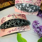 Заколка автомат овал «Кокетка - Цепочка», микс 2 цвета, 9,5 см