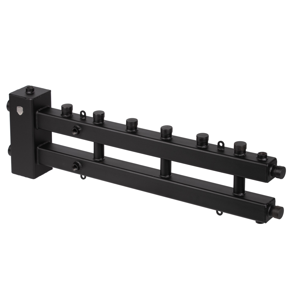 Блок коллекторный Royal Thermo на 3 (4) выхода (сверху/сбоку) стрелка 60 кВт, с кронштейнами