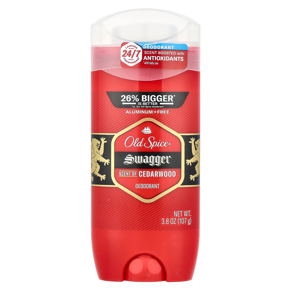 Old Spice, Swagger, дезодорант, кедр, 107 г (3,8 унции)