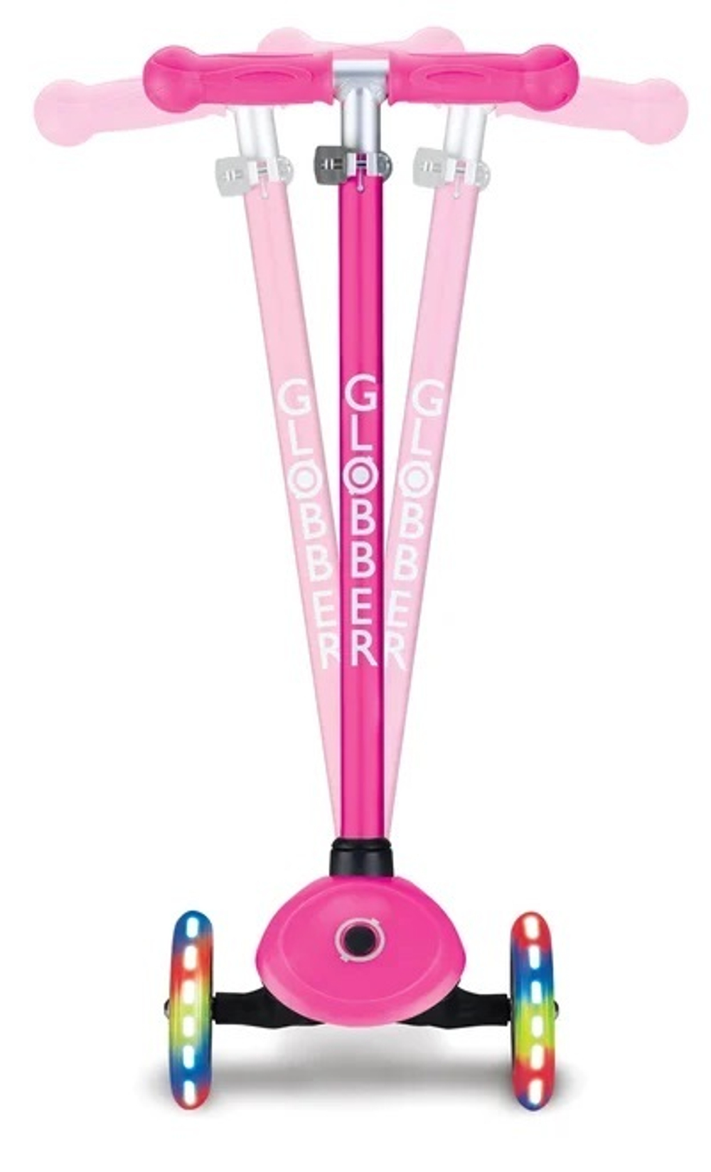 Самокат Globber Primo Lights розовый
