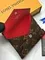 Держатель для карт Louis Vuitton Kirigami красный