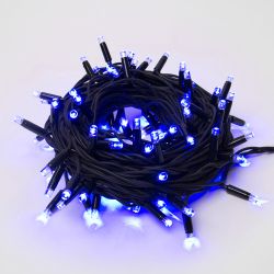 ULD-S1000-120-TBK BLUE IP67 Гирлянда светодиодная с эффектом мерцания. 10м. Соединяемая. 120 светодиодов. Синий свет. Провод черный. TM Uniel.