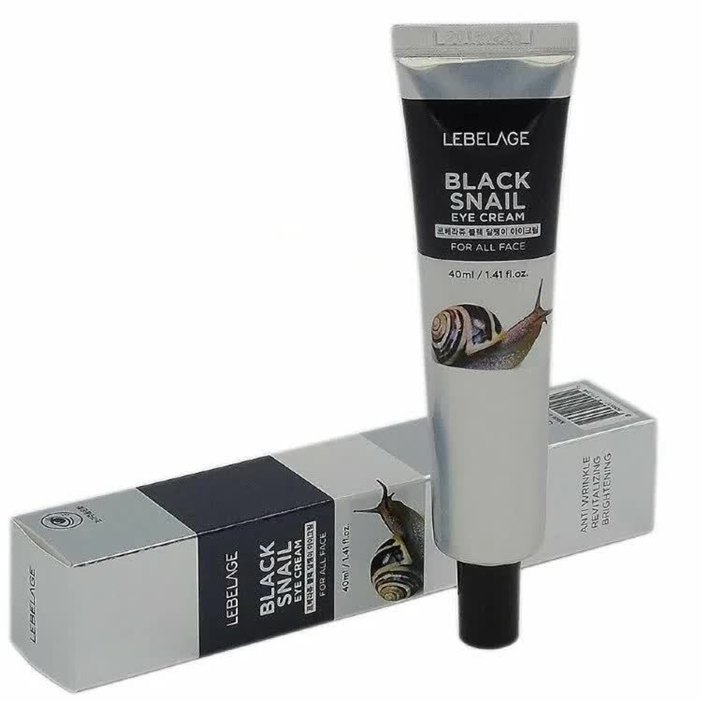 Крем для век Lebelage Black Snail Eye Cream питание и восстановление с муцином черной улитки 40 мл