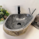 Раковина из речного камня RS-63415 (47*45*16) 0123