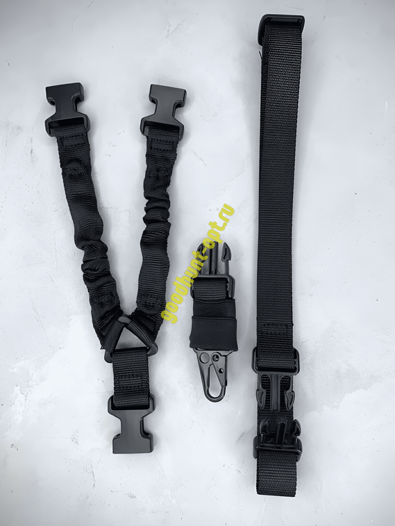 Тактический ремень на автомат одноточечный Черный