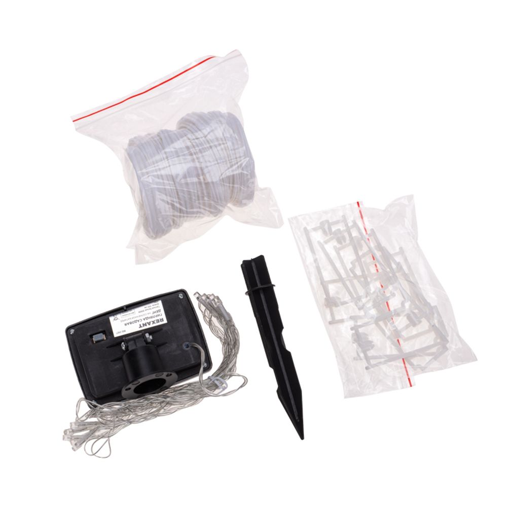 Гирлянда садовая Денг, 335см, 3000К, встроенный аккумулятор, солнечная панель, коллекция Пекин REXAN