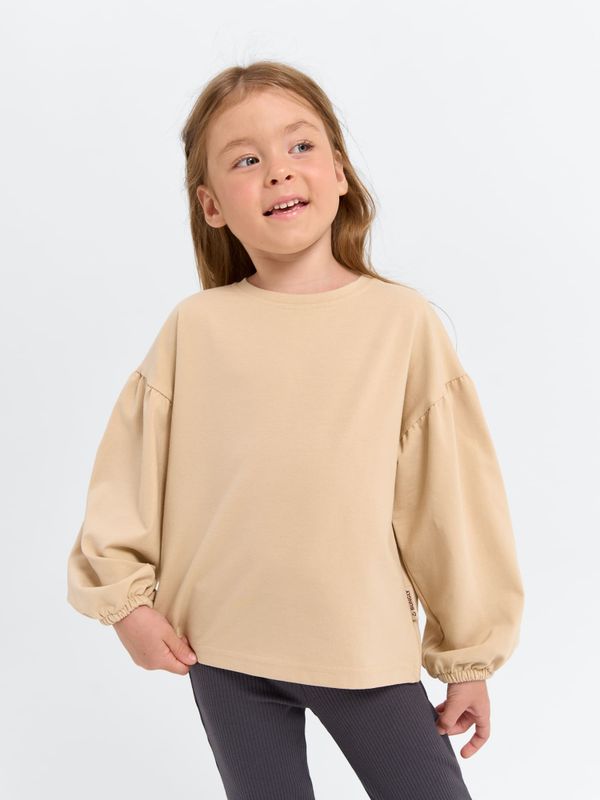 Лонгслив с объемными рукавами 