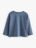 Лонгслив для девочки Next E65-392, 7 шт., Молочный, Синий, Розовый