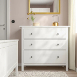 Комод с 3 ящиками - IKEA HEMNES, 96x108 см, белый, ХЕМНЭС ИКЕА