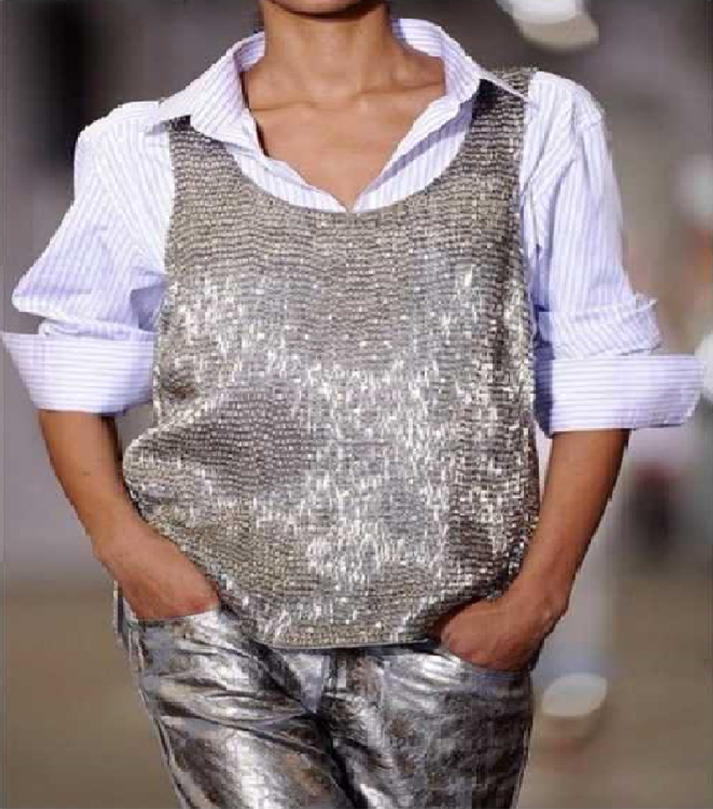 Сетка СТРЕЙЧ металлизированная СЕРЕБРО