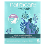 Natracare, Ultra, прокладки, поверхность из органического хлопка, длинные, 10 штук
