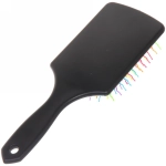 Расческа массажная «Avrora Beauty», прямоугольная, цвет черный, разноцветные зубчики, 23,*8см●