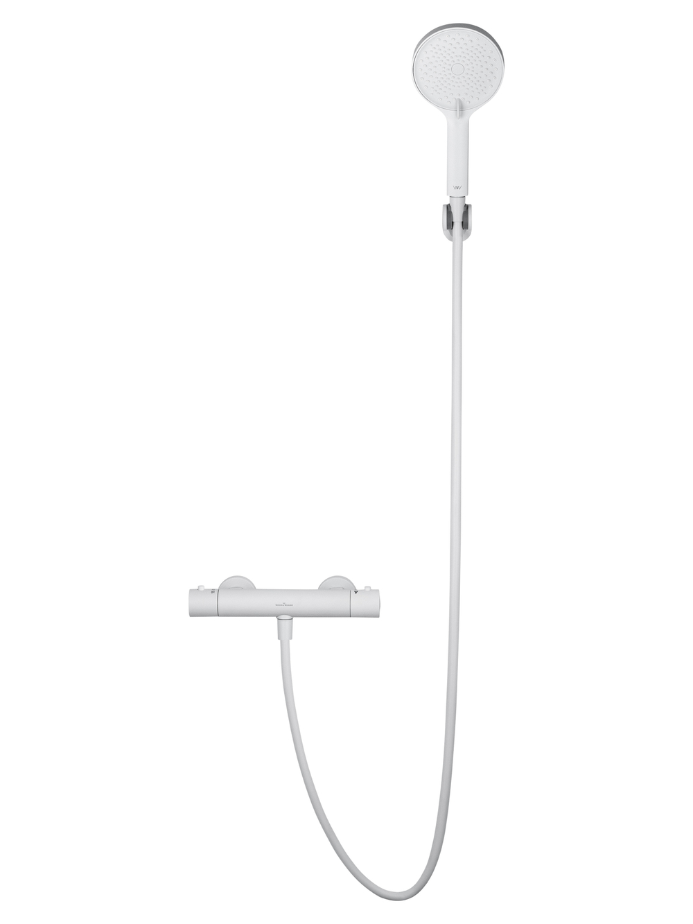 Смеситель для душа с термостатом WONZON & WOGHAND INN 3, Белый матовый (WW-B2065-A-MW)