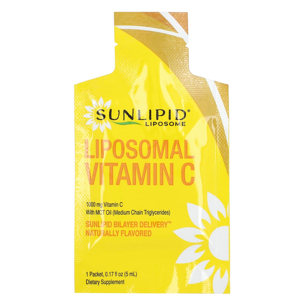 Sunlipid, липосомальный витамин C с маслом MCT, 30 пакетиков по 5 мл (0,17 жидк. унции)