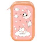 Пенал 2 отделения 190х105 Schoolformat Cats in Clouds софттач