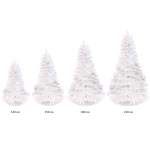 Ёлка «Звон вьюги» 180 см, ПВХ (786 веток), белый иней, Белый