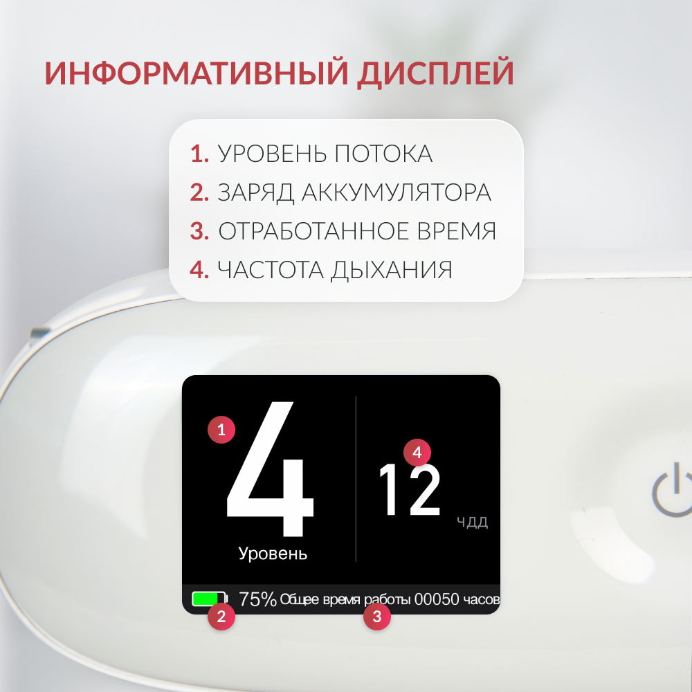 Концентратор кислорода Армед F1 Портативный