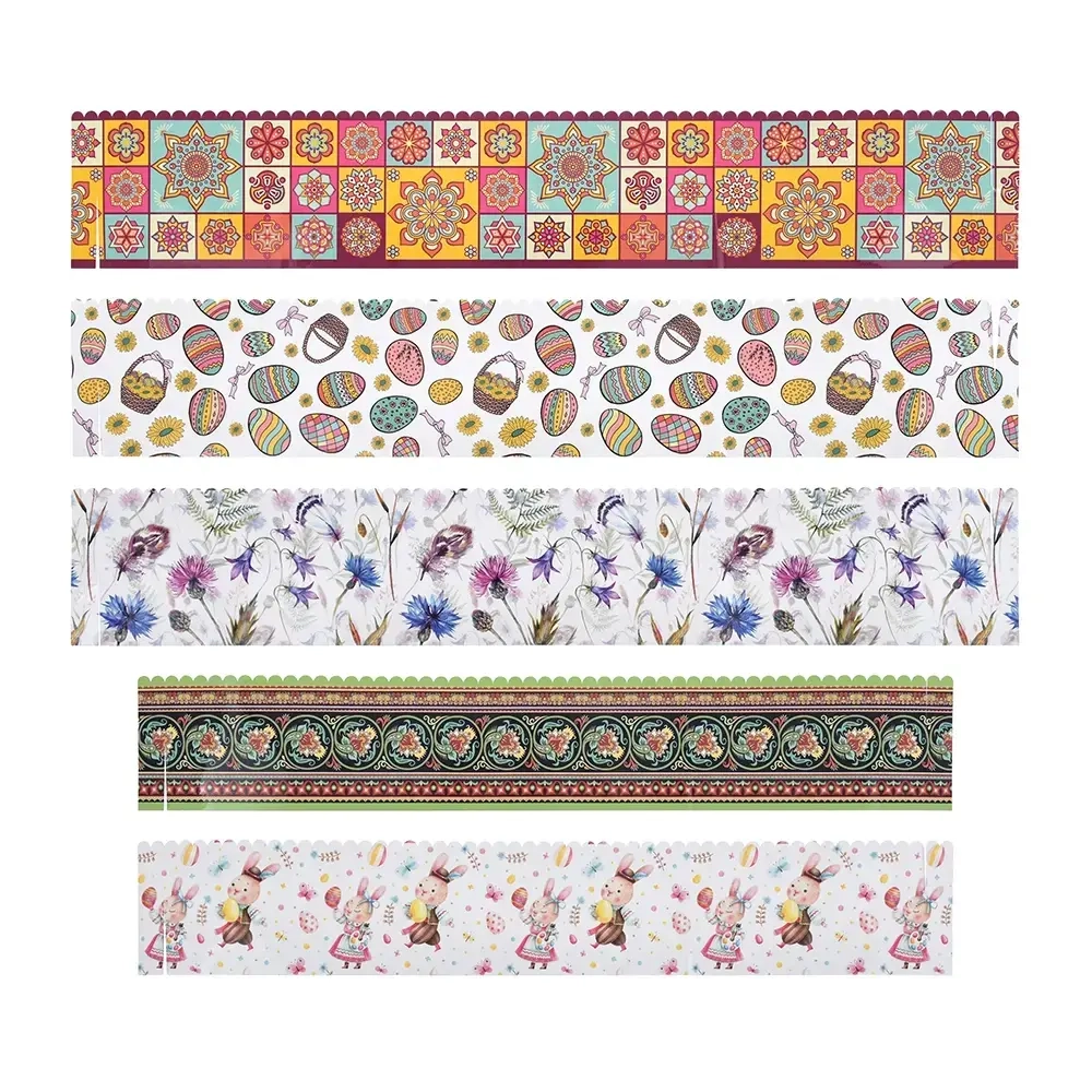 Набор бумажных ободков для куличей 5шт «Пасхальный» Marmiton