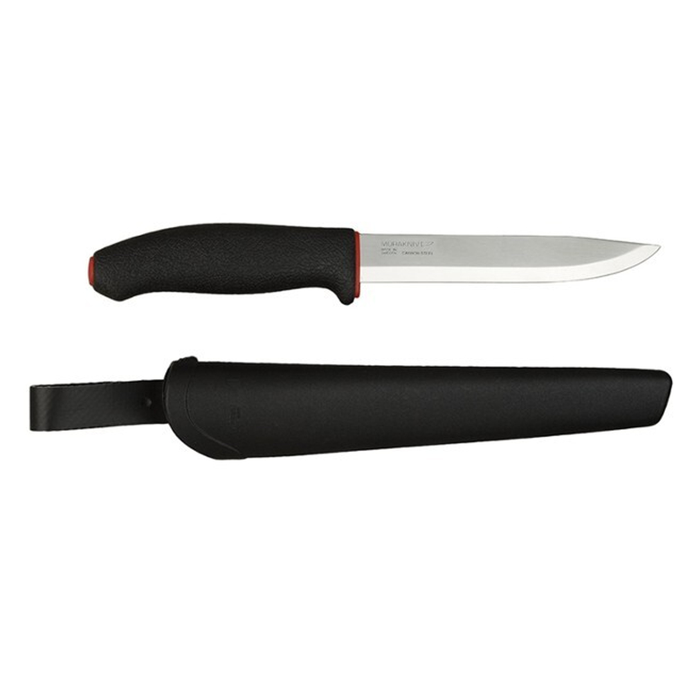 Нож Morakniv 731 углеродная сталь, цвет черный с красным