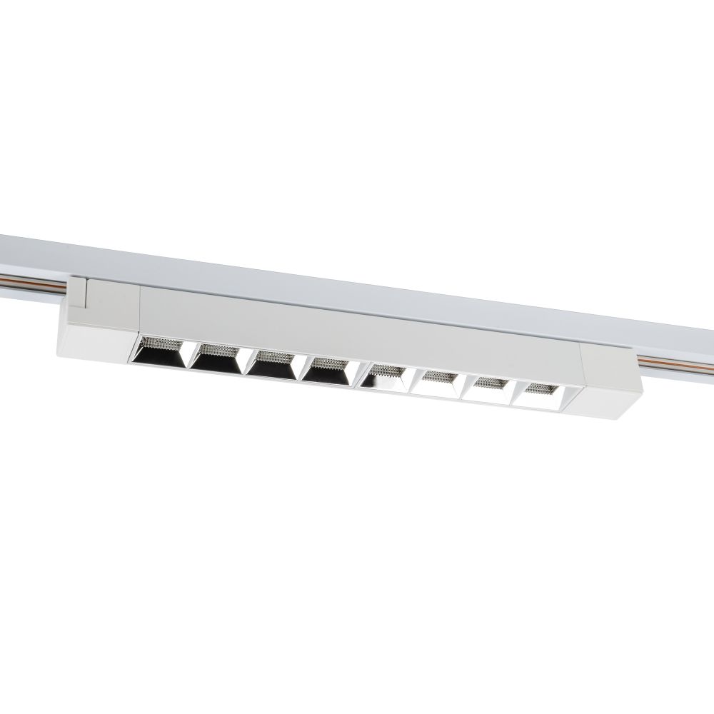 ULB-Q282 20W-4000K WHITE Светильник-прожектор светодиодный трековый. Линейный. 1600 Лм. Белый свет 4000К. Корпус белый. ТМ Volpe