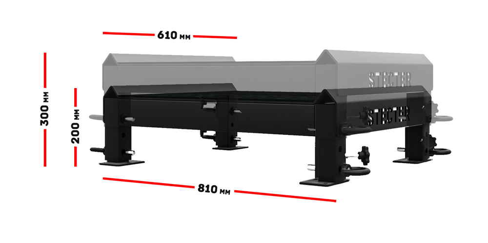 Тяжелоатлетические плинты для штанги с регулировкой по высоте 20-30 см (пара)