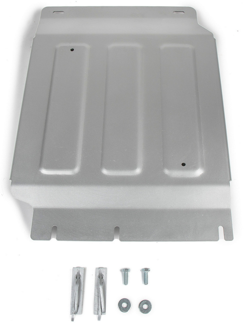 Защита РК Rival для Mercedes-Benz X-klasse (V - 2.3TD) 4WD 2017-н.в. (устанавл-ся совместно с 333.3942.1), штампованная, алюминий 4 мм, с крепежом, 333.3943.1