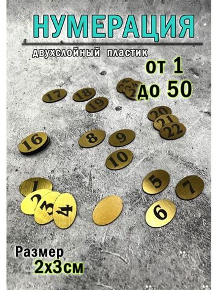 Нумерация гардеробная