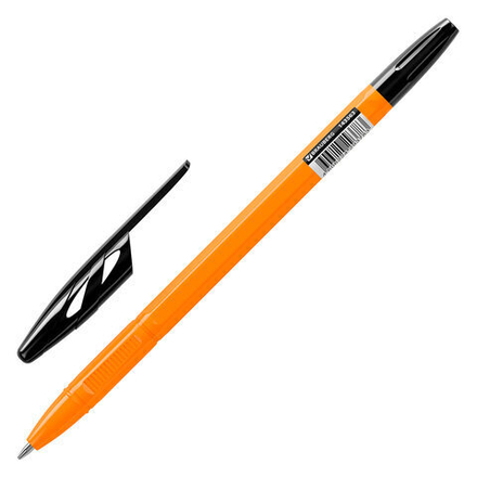 Ручка шариковая BRAUBERG "ULTRA ORANGE", ЧЕРНАЯ, узел 0,7 мм, чернила ГЕРМАНИЯ, наконечник ШВЕЙЦАРИЯ, 143563