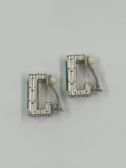 Клипсы с голубыми кристаллами Givenchy