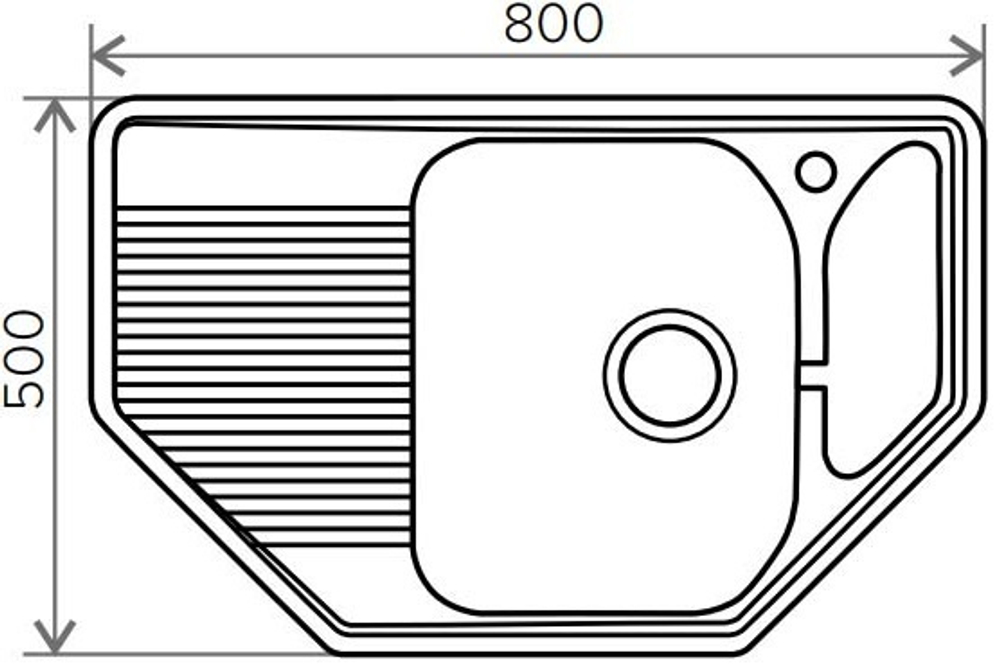 Мойка POLYGRAN F-10 опал № 328