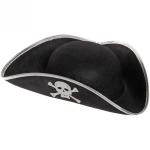 Шляпа карнавальная «Большой Пират» белый ободок