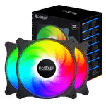 Вентилятор для корпуса PCCooler FX 120 ARGB BK 3 IN 1 3x(120x120x25mm) 1000-2000RPM 52,79CFM Black