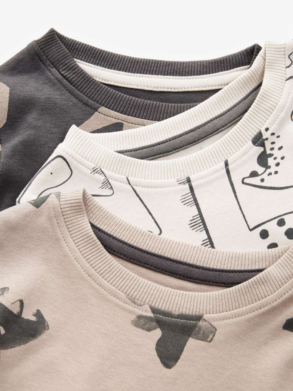 Пижама для мальчика Next 541-251, 3 шт., Бежевый, Серый