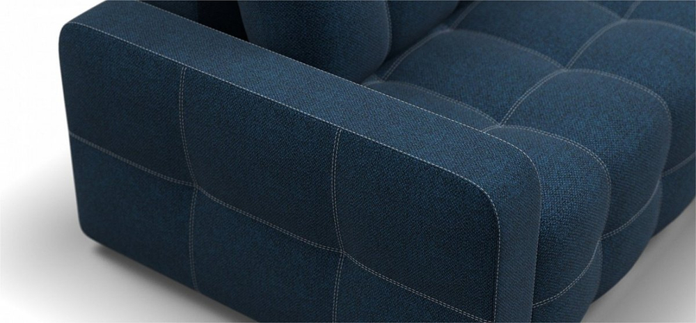 Угловой диван Денди Рогожка Мальмо синий