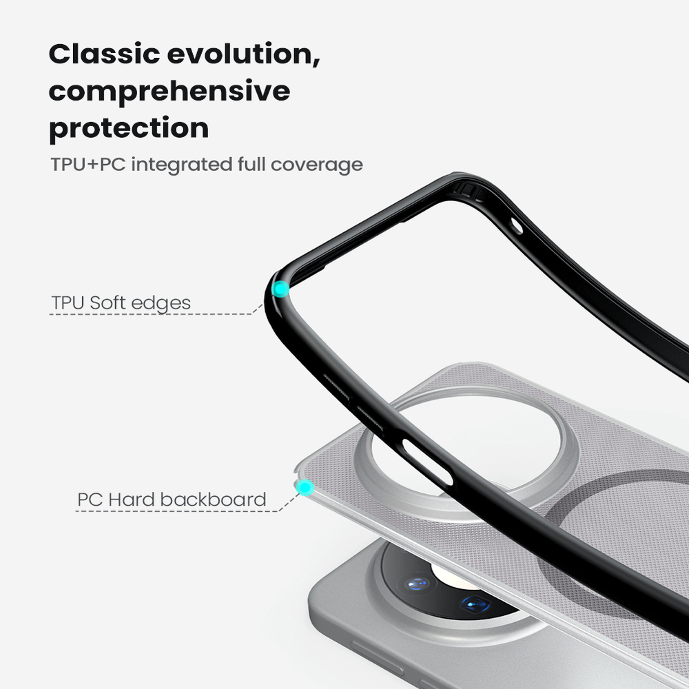 Чехол тонированный c MagSafe для Huawei Mate 80 Pro Max, серия Super Frosted Shield Pro Magnetic (Clear version) от Nillkin