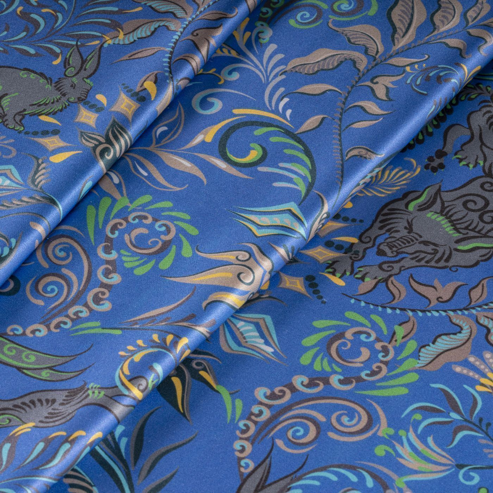 Наволочка 50x70 Mollen Утро васильково-синяя хлопковая