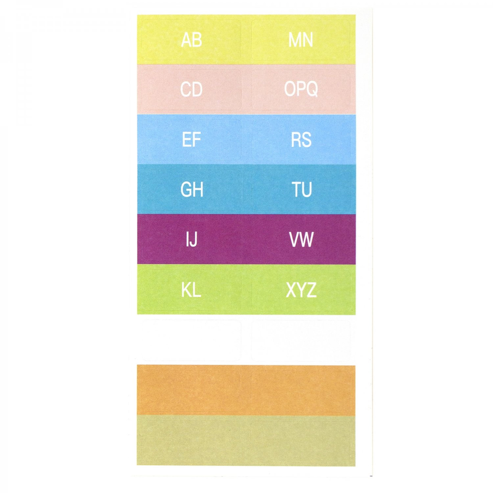 Папка на резинке Alingar, A4, "Lucky", 325х235х20 мм, 500 мкм,13 отделений, наклейки-разделители, прозрачная, матовая, текстура