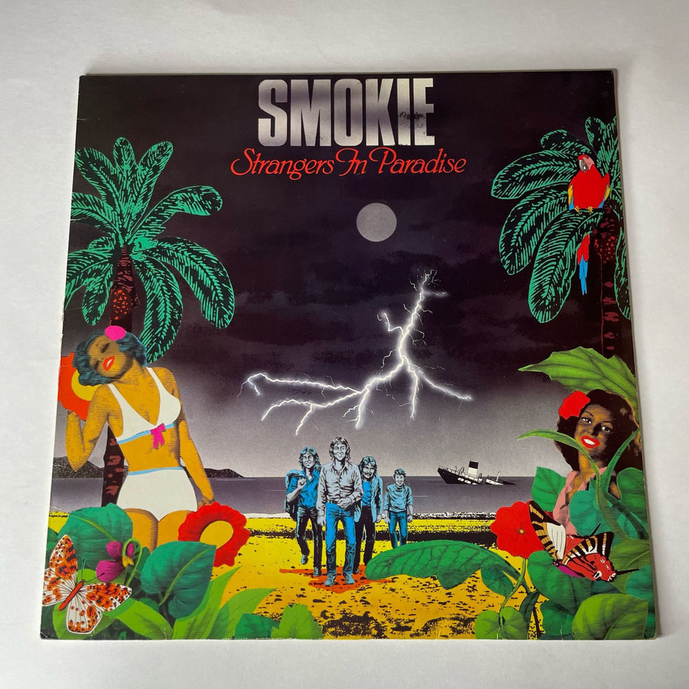 Винтажная виниловая пластинка LP Smokie, Smokey, Смоуки, Strangers In Paradise (Нидерланды 1982)