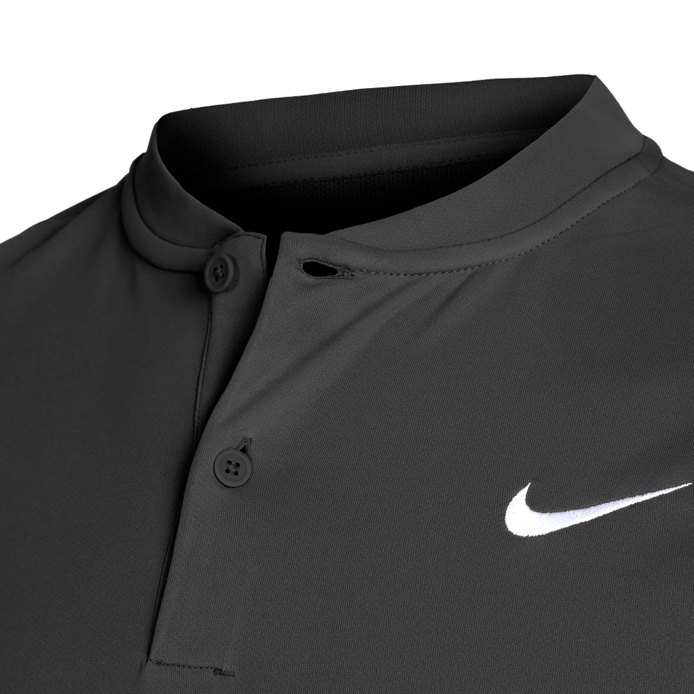 Мужское теннисное поло Nike Dri-Fit Blade Solid Polo Men - Black