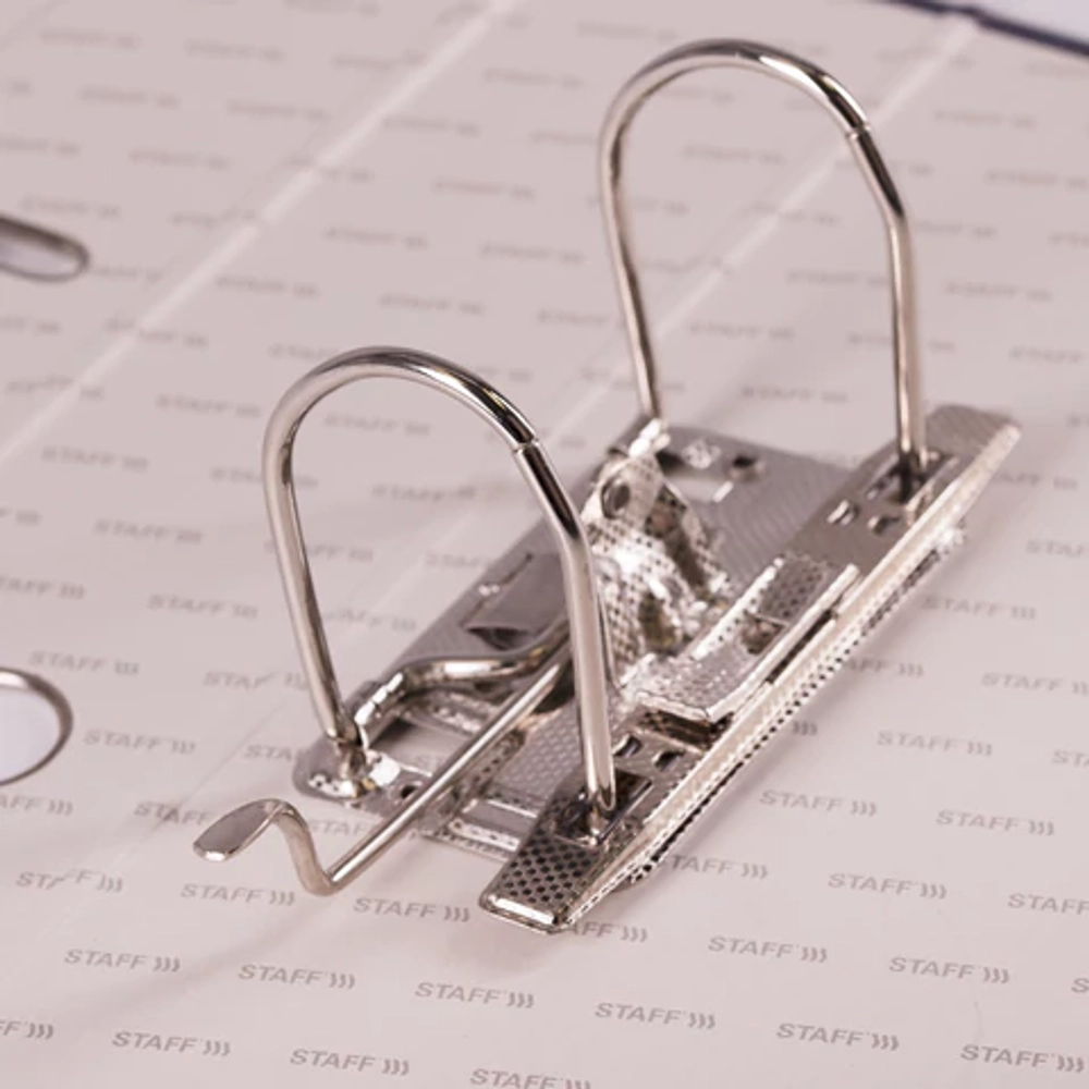 Папка-регистратор с мраморным покрытием, 70 мм, без уголка, синяя