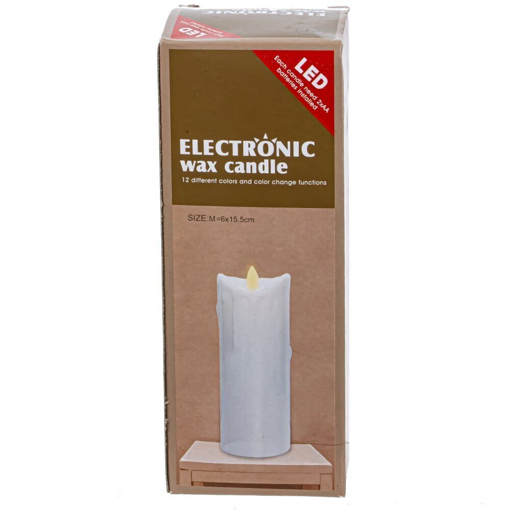 GAEM Изделие декоративное "Свеча" (подсвет, AAAх2 н/п) L6,5 W6 H15 см