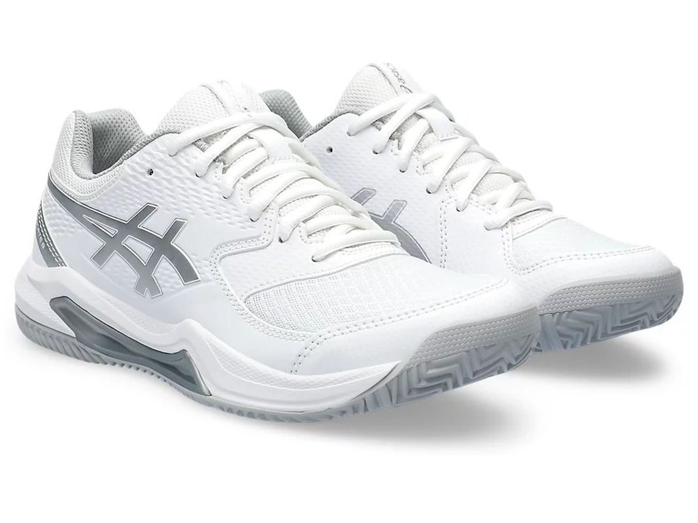 Женские кроссовки для Падел Asics Gel-Dedicate 8 Padel - white/pure silver